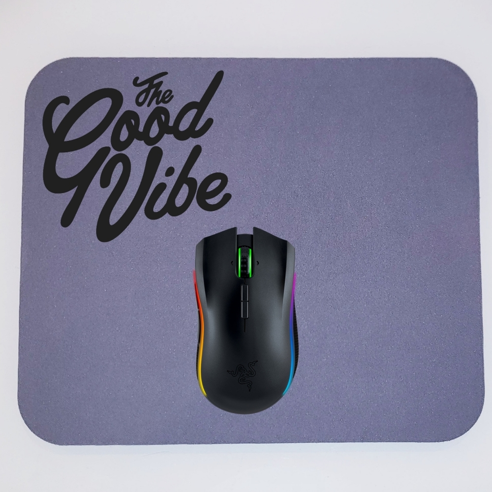 Quotes mouse pad office mouse pad The Good Vibe
